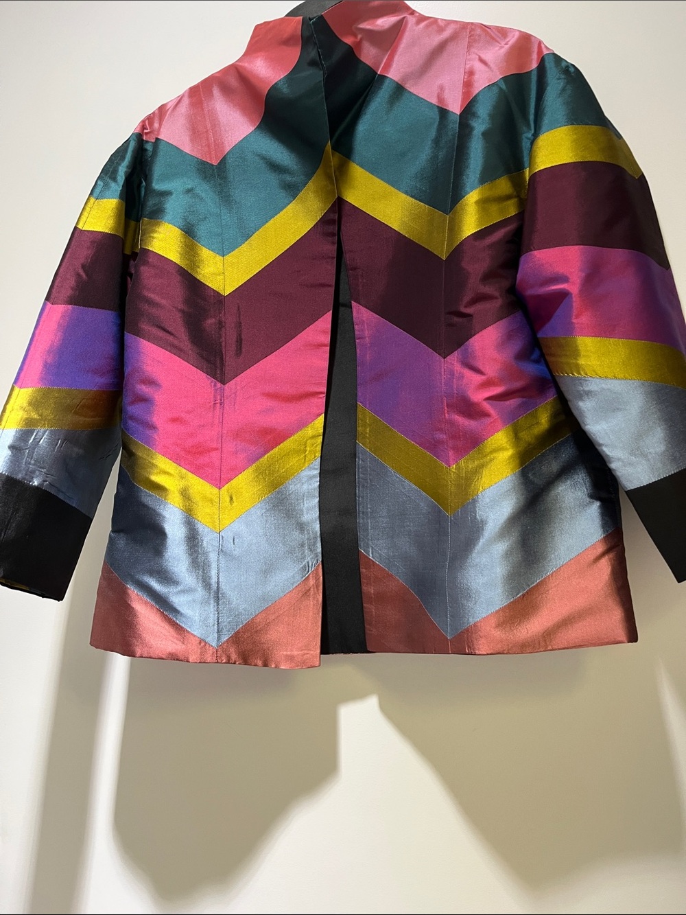 Chevron Multi-Color Dinner Jacket- Vibrant Colors Vintage Magic City